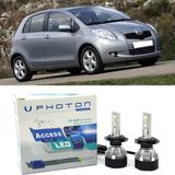 Photon Toyora Yaris LED Xenon Uzun+Kısa Far Ampulü H4 Access Yeni Seri Beyaz 2005-2013 - 00-Beyaz