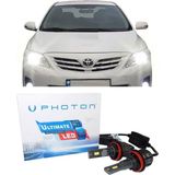 Photon Toyota Corolla E150 LED Xenon Sis Farı Ampulü H11 Ultimate 9500 Lumens Yeni Seri Beyaz 2007-2013