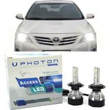 Photon Toyota Corolla E150 LED Xenon Uzun Far Ampulü Hb3 Access Yeni Seri Beyaz 2007-2013 - 00-Beyaz