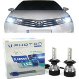 Photon Toyota Corolla E170 LED Xenon Sis Farı Ampulü H11 Access Yeni Seri Beyaz 2013-2018 - 00-Beyaz