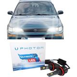 Photon Toyota Corolla Efsane Kasa LED Xenon Sis Farı Ampulü H4 Ultimate 9500 Lumens Yeni Seri Beyaz 1992-1998