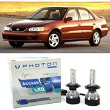 Photon Toyota Corolla LED Xenon Uzun Far Ampulü Hb3 Access Yeni Seri Beyaz 2000-2002 - 00-Beyaz
