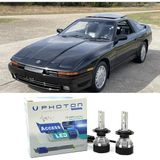 Photon Toyota Supra Uzun+Kısa Far Ampulü H4 Access Yeni Seri Beyaz 1989-1992 - 00-Beyaz