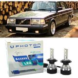 Photon Volvo 240 LED Xenon Uzun+Kısa Far Ampulü H4 Access Yeni Seri Beyaz - 00-Beyaz