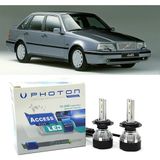 Photon Volvo 440 LED Xenon Uzun+Kısa Far Ampulü H4 Access Yeni Seri Beyaz - 00-Beyaz