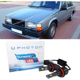 Photon Volvo 740 LED Xenon Uzun+Kısa Far Ampulü H4 Ultimate 9500 Lumens Yeni Seri Beyaz