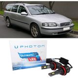 Photon Volvo V70 LED Xenon Kısa Far Ampulü H7 Ultimate 9500 Lumens Yeni Seri Beyaz 2001-2005
