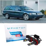 Photon Volvo V70 LED Xenon Uzun Far Ampulü H9 Ultimate 9500 Lumens Yeni Seri Beyaz 2004-2008