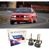Photon Vw Corrado Uzun+Kısa Far Ampulü H4 Mono Yeni Seri Beyaz 1988-1995