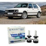 Photon Vw Golf 2 Uzun+Kısa Far Ampulü H4 Access Yeni Seri Beyaz 1983-1992 - 00-Beyaz