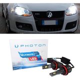 Photon Vw Golf 5 LED Xenon Kısa Far Ampulü H7 Ultimate 9500 Lumens Yeni Seri Beyaz 2005-2010