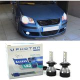 Photon Vw Polo Mk4 LED Xenon Kısa Far Ampulü H7 Access Yeni Seri Beyaz 2000-2010 - 00-Beyaz