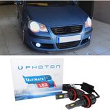 Photon Vw Polo Mk4 LED Xenon Kısa Far Ampulü H7 Ultimate 9500 Lumens Yeni Seri Beyaz 2000-2010