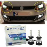 Photon Vw Polo Mk5 LED Xenon Kısa Far Ampulü H7 Access Yeni Seri Beyaz 2009-2017 - 00-Beyaz
