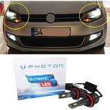 Photon Vw Polo Mk5 LED Xenon Kısa Far Ampulü H7 Ultimate 9500 Lumens Yeni Seri Beyaz 2009-2017