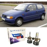 Photon Vw Polo Uzun+Kısa Far Ampulü H4 Mono Yeni Seri Beyaz 1994-2001