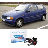 Photon Vw Polo Uzun+Kısa Far Ampulü H4 Ultimate Yeni Seri Beyaz 1994-2001