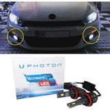 Photon Vw Scirocco Mk3 LED Xenon Sis Farı Ampulü Hb4 9006 Ultimate 9500 Lumens Yeni Seri Beyaz