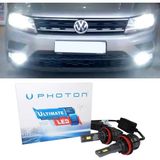 Photon Vw Tiguan LED Xenon Sis Farı Ampulü H8 Ultimate 9500 Lumens Yeni Seri Beyaz 2016+