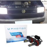 Photon Vw Transporter T4 LED Xenon Uzun + Kısa Far Ampulü H4 Ultimate 9500 Lumens Yeni Seri Beyaz