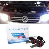 Photon Vw Transporter T5 LED Xenon Uzun + Kısa Far Ampulü H4 Ultimate 9500 Lumens Yeni Seri Beyaz