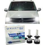 Photon Vw Transporter T6 LED Xenon Uzun + Kısa Far Ampulü H4 Access Yeni Seri Beyaz - 00-Beyaz