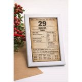 photonom Kişiye Özel 10x15 Cm Özel Günler Takvim Yaprağı Tablo Çerçeve, Sevgililer İçin Hediye