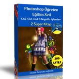 Photoshop Öğreten Kitap Seti 2 Kitap Enine Boyuna Eğitim