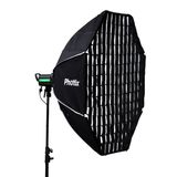 Phottix Solas Octagon 121,9 cm/122 cm kamera aydınlatma Solas Octagon stüdyo ışığı ile ızgara 121,9 cm/122 cm, siyah (PH82616)