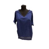 Phuti Collection FİLE DETAYLI BLUZ Mavi S/M