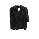 Phuti Collection İTALYAN KETEN PANTOLON BLUZ TAKIM SİYAH Standart