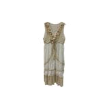 Phuti Collection İTALYAN KOTON TASARIM ELBİSE BEYAZ Standart