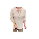 Phuti Collection İTALYAN%100 KOTON FİLE DETAYLI BLUZ Bej Standart