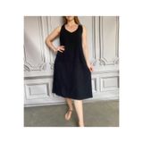 Phuti Collection KETEN KOLSUZ ELBİSE