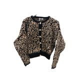 Phuti Collection LEOPAR GOLD DÜĞMELİ SAKALLI KISA HIRKA Kahverengi Standart