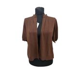 Phuti Collection MERSERİZE HIRKA Kahverengi Standart