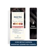 Phyto Color Amonyaksız Kalıcı 3 Koyu Kestane Doğal İçerikli Bitkisel Saç Boyası