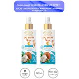 Phyto Flora 2 Adet Yıpranmış Kuru Saçlar Için Kolay Tarama Spreyi & Kırık Uç Onarıcı Saç Bakım Spreyi 120 Ml