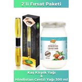 phyto flora Soğuk Sıkım Doğal Hindistan Cevizi Yağı 300ml Ve Kaş Kirpik Bakım Yağı 10+10ml