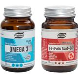 Phytodef Demir + Folik Asit + Vitamin B12 + Vitamin C - 30 Tablet & Omega 3 Licaps, 500mg 60 Kapsül 33/22 Norveç Menşeli Balık Yağı, Kapsül (Balık Jelatini)