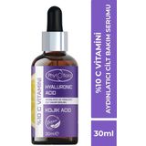 Phytoflora %10 C Vitamini Aydınlatmaya Yardımcı Serum (vitamin C Hyaluronic Acid) 30 Ml
