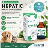 Phytovet Hepatic Liquid 50 ml Kedi ve Köpek Karaciğer Destek Sıvı Takviyesi (Silimarin, Enginar & Detoks Solüsyonu)