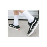 Pi Giyim 4'Lü Unisex Beyaz Çizgisiz Pamuklu Tenis Spor Kolej Çorap