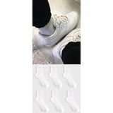 Pi Giyim 6 Çift Unisex Beyaz Renk Yazlık Kolej Spor Çorap