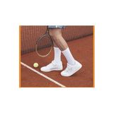 Pi Giyim Fitilli Beyaz Unisex Soket Tenis Çorap 4 Lü Ekonomik Paket