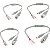 Pi İthalat 5 Li Set Güvenlik Kamerası Için Hazır Bnc + Power Jack Soket Kablo