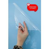 Pi Papers Akıllı Kağıt - 100x120 Cm Şeffaf 10 Adet, Statik Tutunabilir, Yapışkansız, Çivisiz Yazı Tahtası