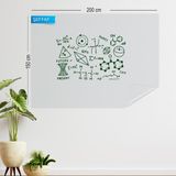 Pi Papers Akıllı Kağıt - 150x200 Cm Şeffaf, 2 Adet Elektrostatik Özellikle Tutunan Inovatif Yazı Tahtası Pano - 150 x 200 cm