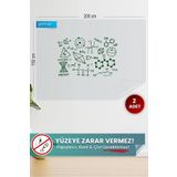 Pi Papers Akıllı Kağıt - 150x200 Cm Şeffaf, 2 Adet Elektrostatik Özellikle Tutunan Inovatif Yazı Tahtası Pano