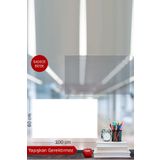 Pi Papers Akıllı Kağıt - 60x100 Cm 1 Şeffaf+1 Beyaz, Not Belge Fotoğraf Tutucu Özellikli Statik Sihirli Pano